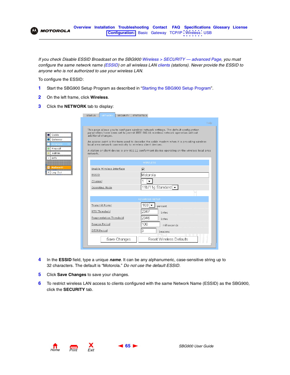 Motorola SBG900 User Manual | Page 71 / 130