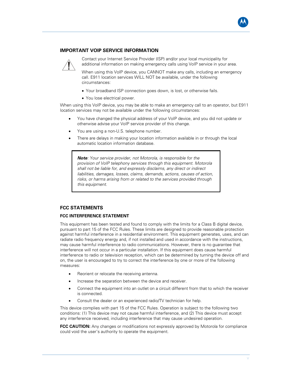 Motorola SURFboard SVG1501E User Manual | Page 5 / 83