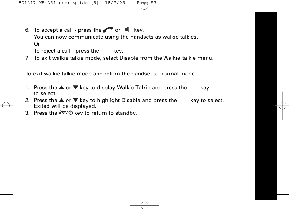 Usi n g th e m en u | Motorola ME4251 User Manual | Page 54 / 69