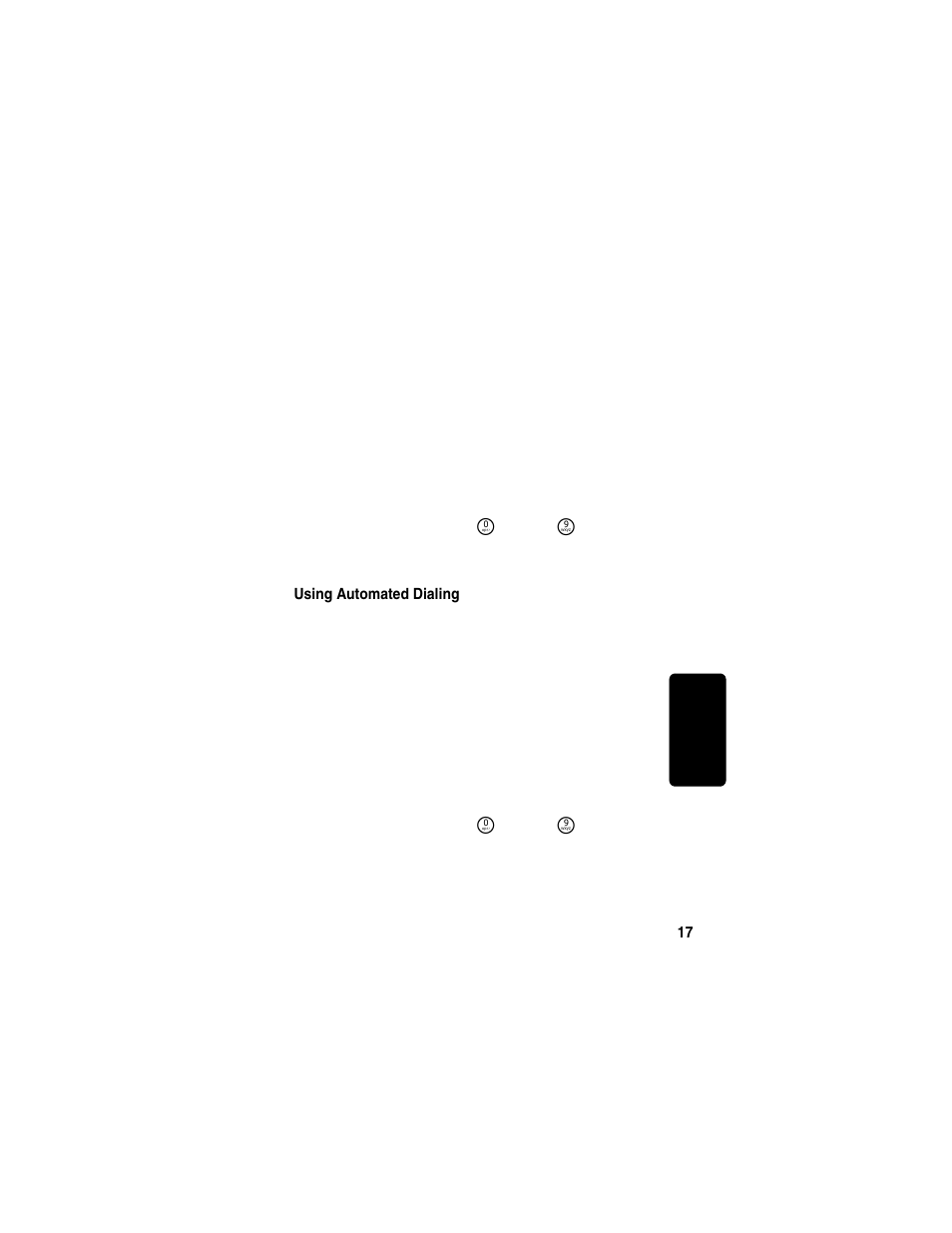 Dialing a number from memory, Using automated dialing | Motorola MA580 User Manual | Page 35 / 53