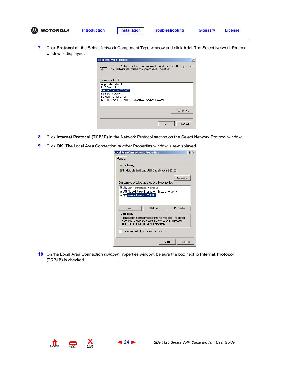 Motorola SBV5120 User Manual | Page 29 / 57