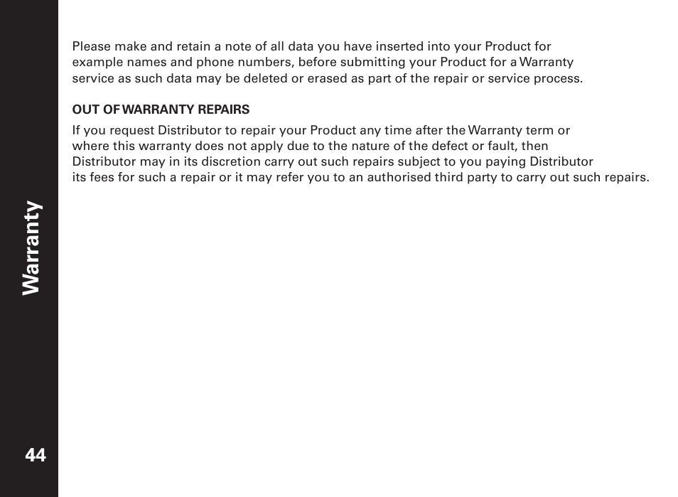 Yt na rr a w | Motorola ME6091 User Manual | Page 46 / 47