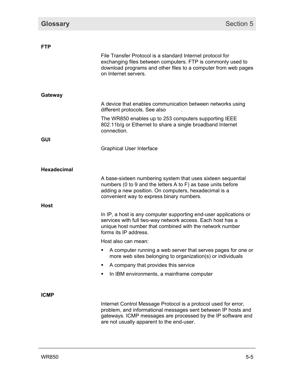 Motorola WR850GP User Manual | Page 115 / 123