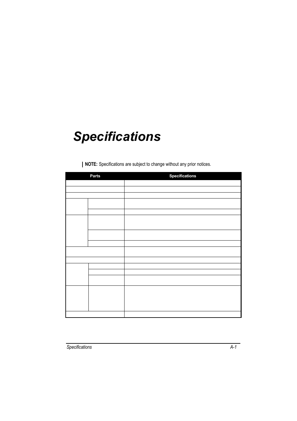 Specifications, Appendix r | Motorola L3392 User Manual | Page 133 / 134