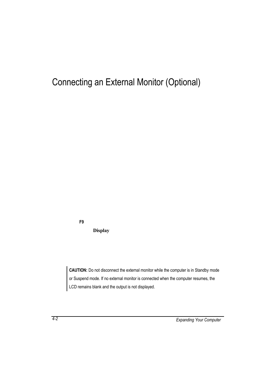 Connecting an external monitor (optional) | Motorola L3392 User Manual | Page 70 / 134
