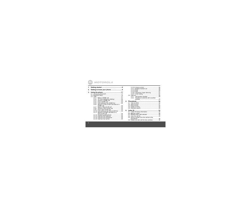 Motorola B801 User Manual | Page 4 / 67