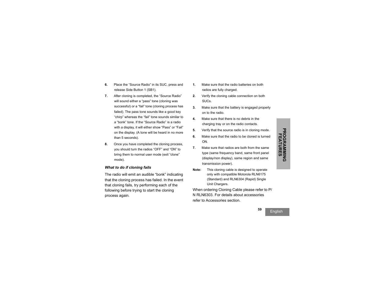 Motorola RDU2080d User Manual | Page 61 / 105
