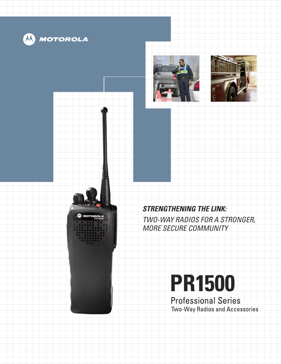 Motorola Professional Series Two-Way Radios PR1500 User Manual | 12 pages