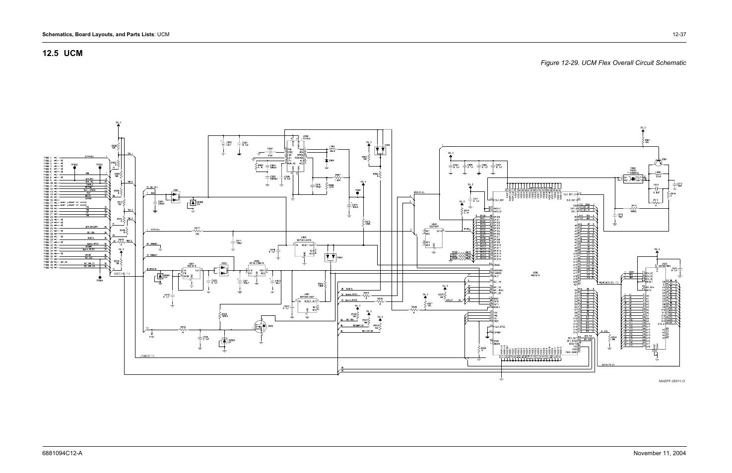 5 ucm, 5 ucm -37, Ucm flex overall circuit schematic | Motorola SSETM 5000 User Manual | Page 203 / 224