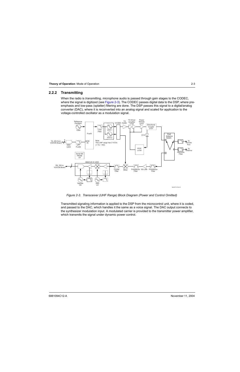 2 transmitting, Transmitting -3 | Motorola SSETM 5000 User Manual | Page 25 / 224