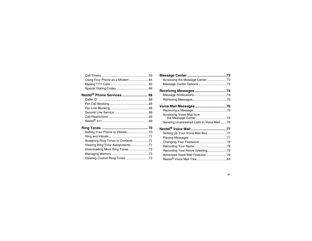 Motorola i560 User Manual | Page 5 / 209