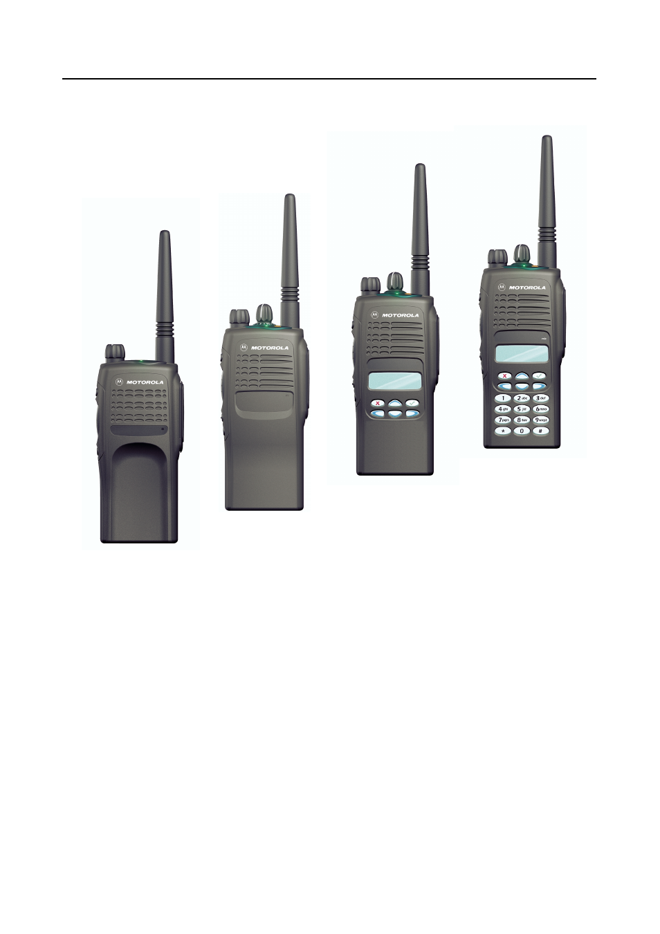 0 the gp300 series professional portable radios, 0 the gp300 series professional portable radios -4 | Motorola 68P64114B12B User Manual | Page 10 / 54