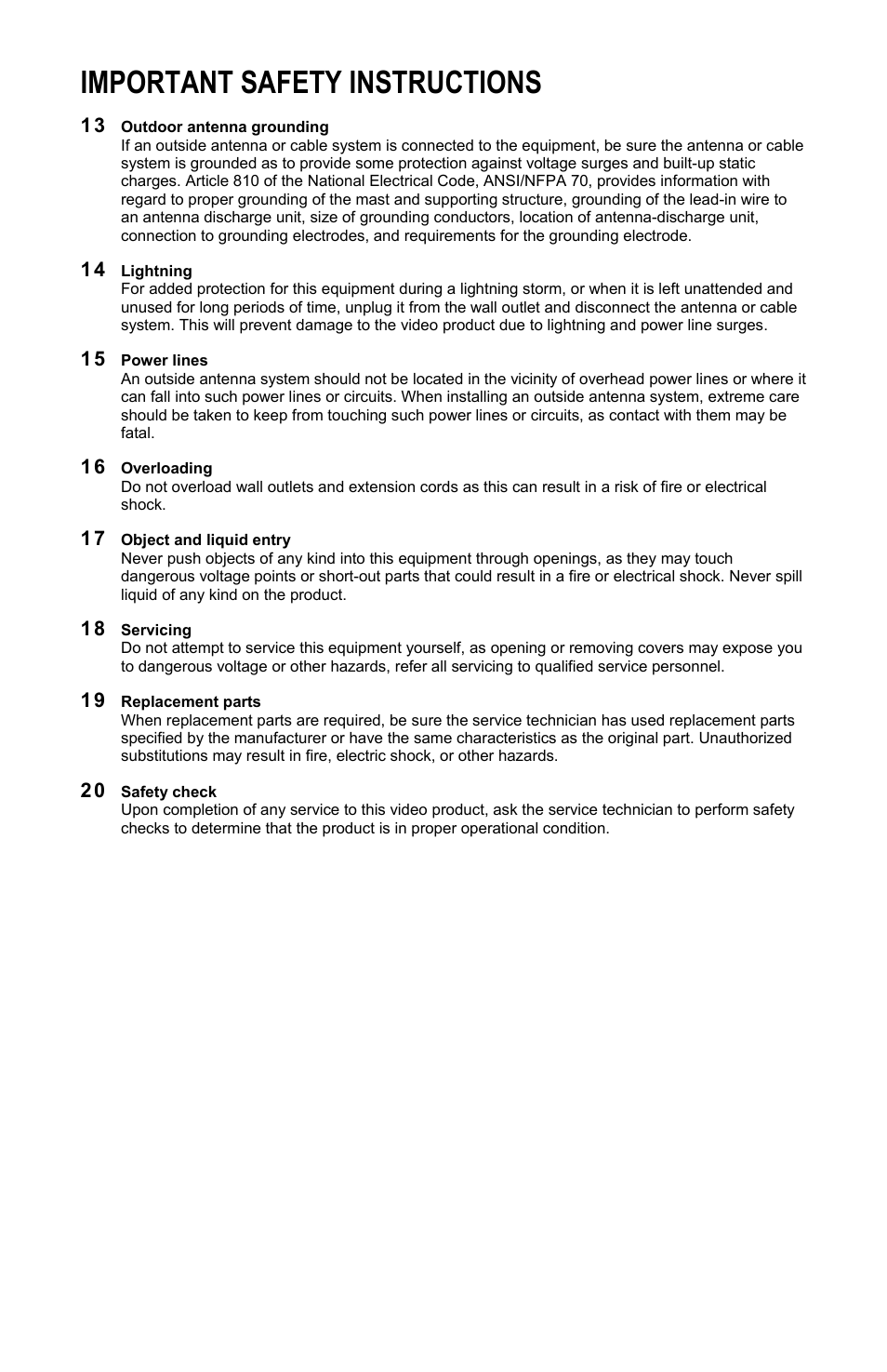 Important safety instructions | Motorola HDT101 User Manual | Page 4 / 54