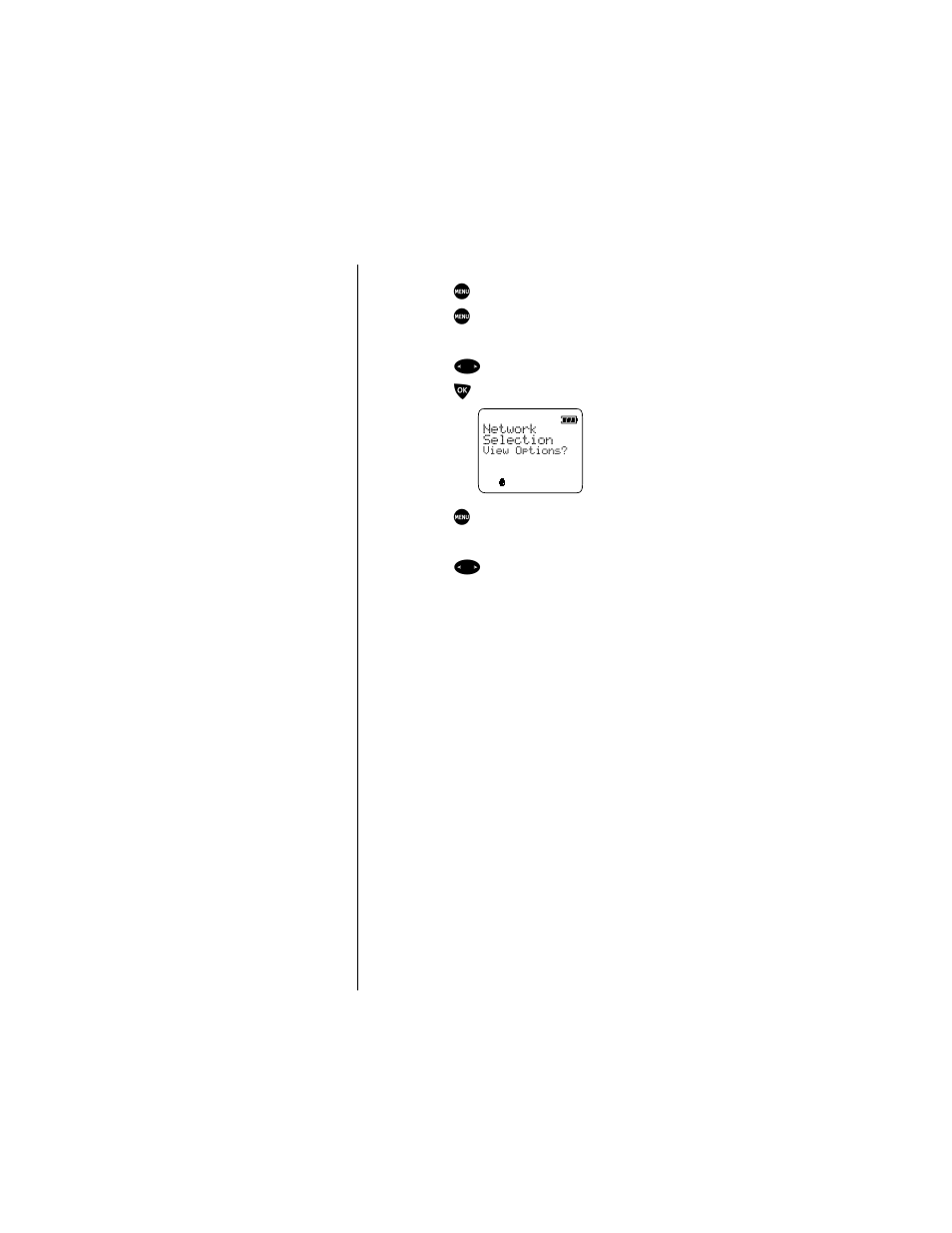 Entering the network menu | Motorola 9500 User Manual | Page 164 / 226