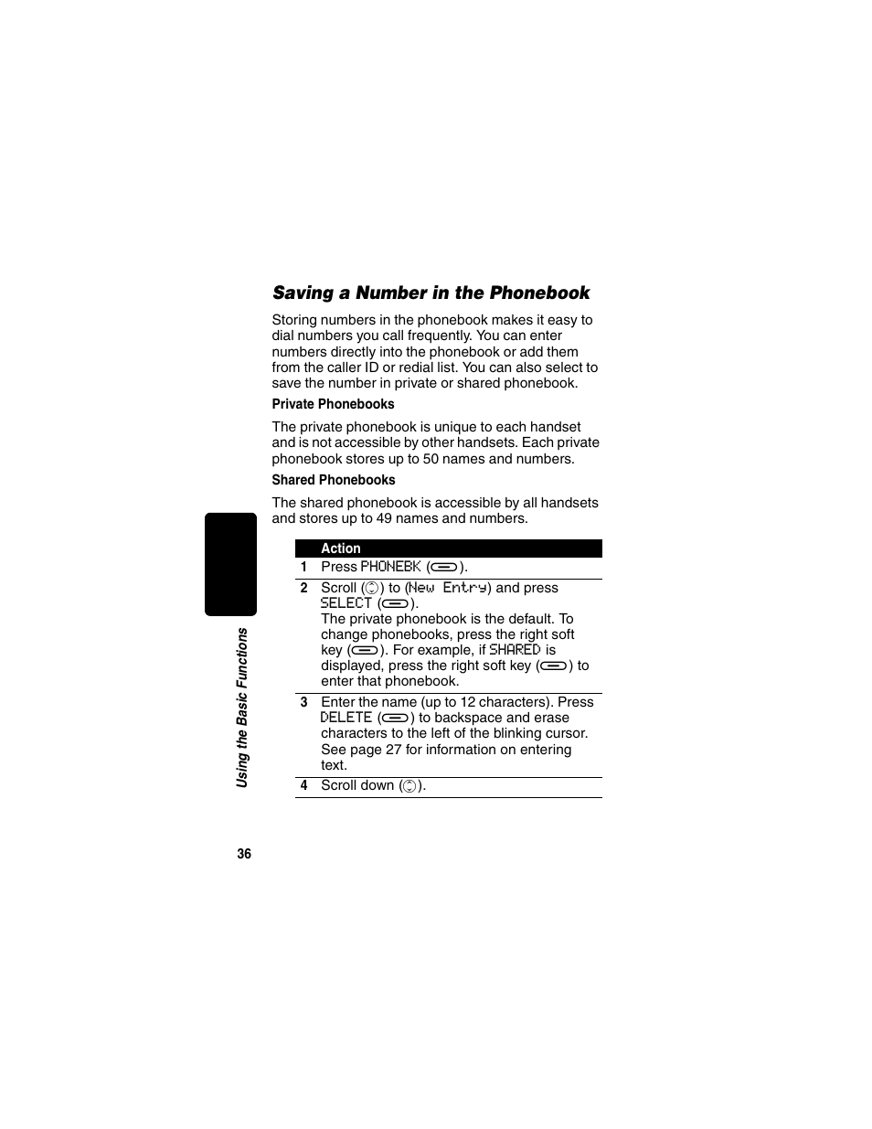 Saving a number in the phonebook, Private phonebooks, Shared phonebooks | Private phonebooks shared phonebooks, Re l im in a r y | Motorola MD470 Series User Manual | Page 38 / 62