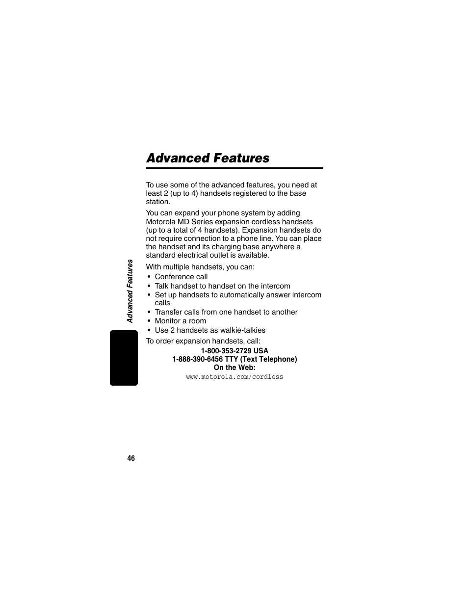 Advanced features, Re l im in ar y | Motorola MD470 Series User Manual | Page 48 / 62