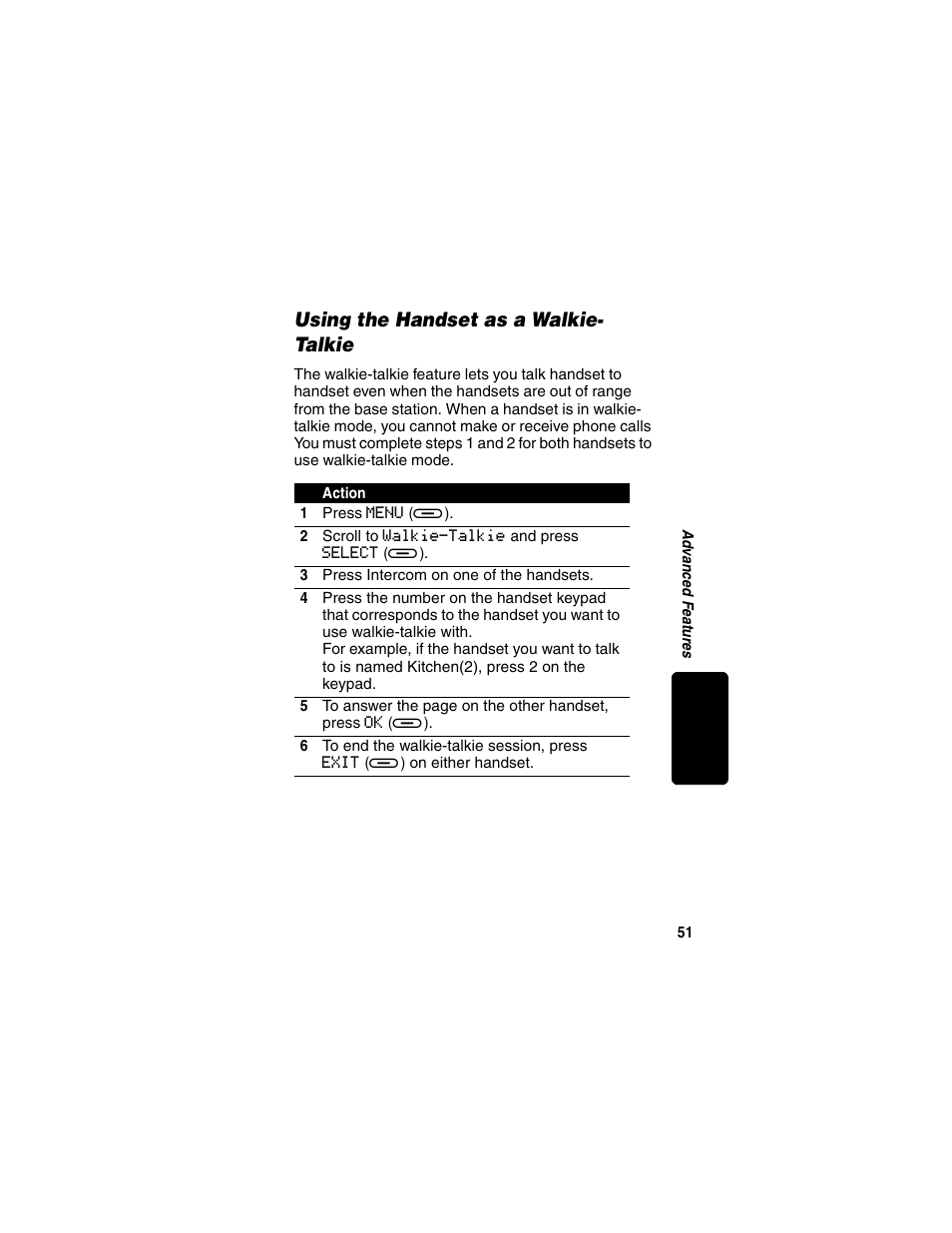 Using the handset as a walkie- talkie, Using the handset as a walkie-talkie, Re l im in ar y | Motorola MD470 Series User Manual | Page 53 / 62