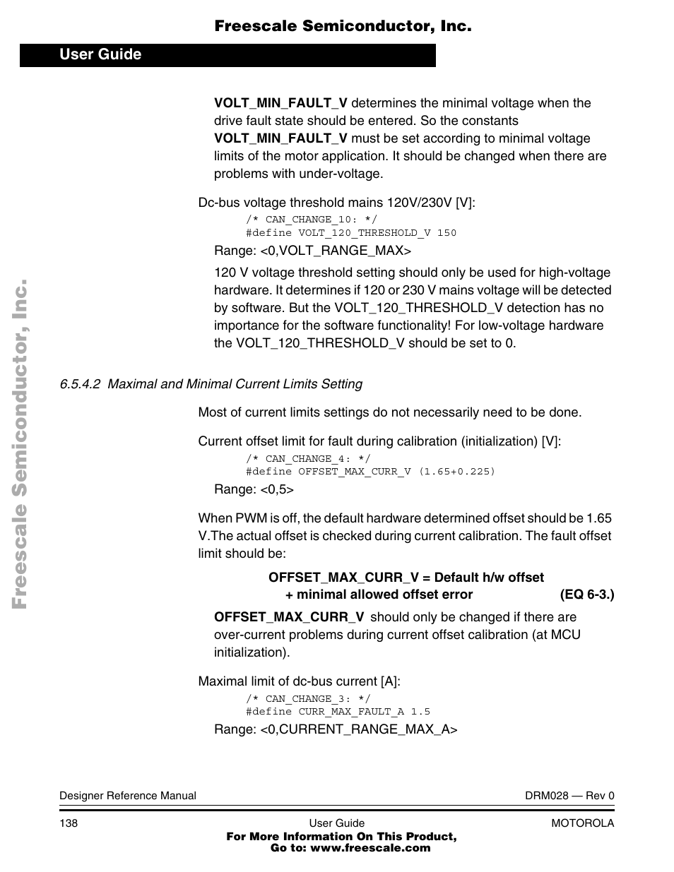 Motorola M68HC08 User Manual | Page 138 / 168