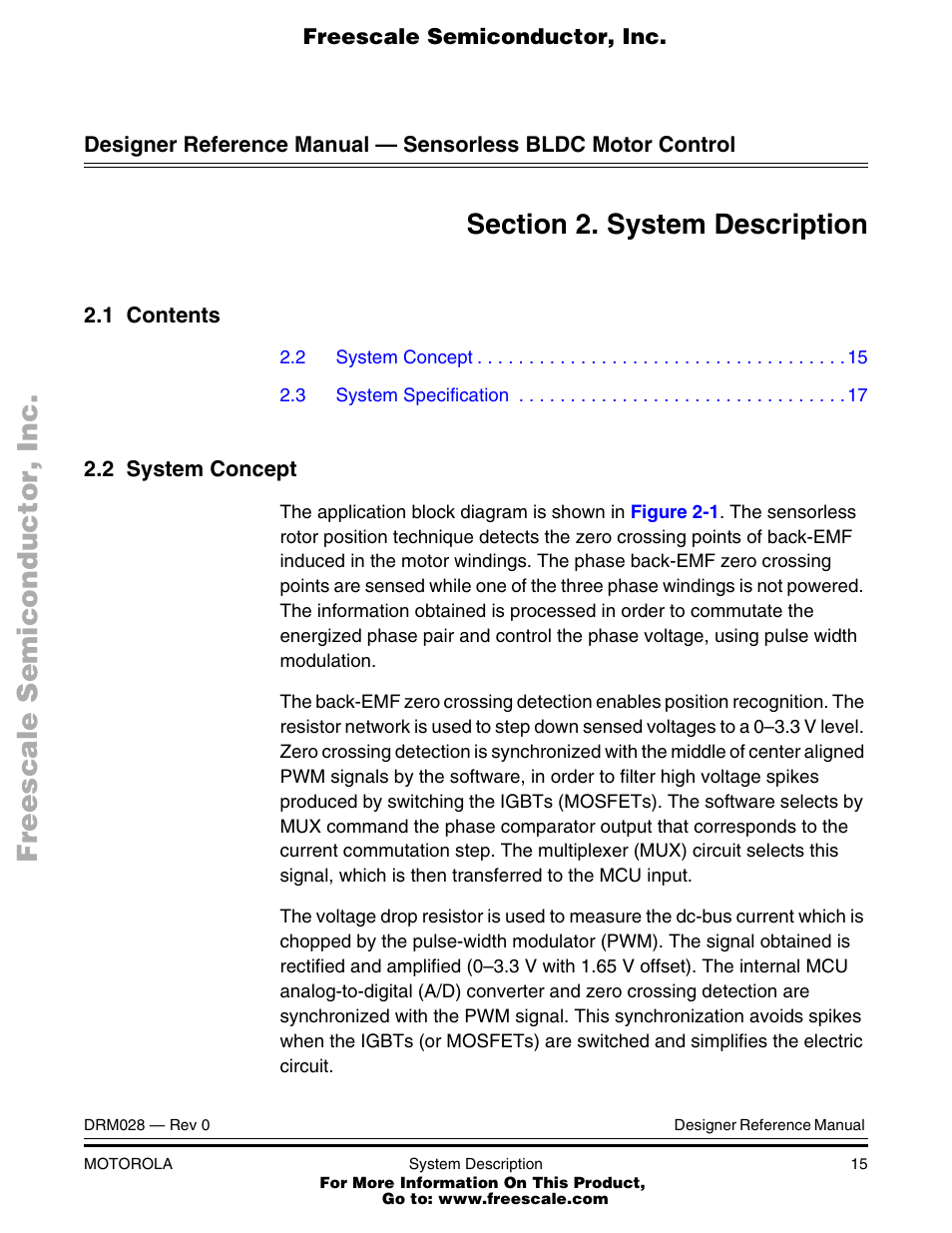 Motorola M68HC08 User Manual | Page 15 / 168