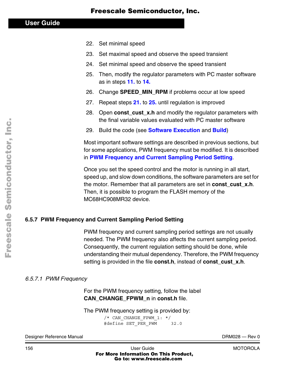 Motorola M68HC08 User Manual | Page 156 / 168