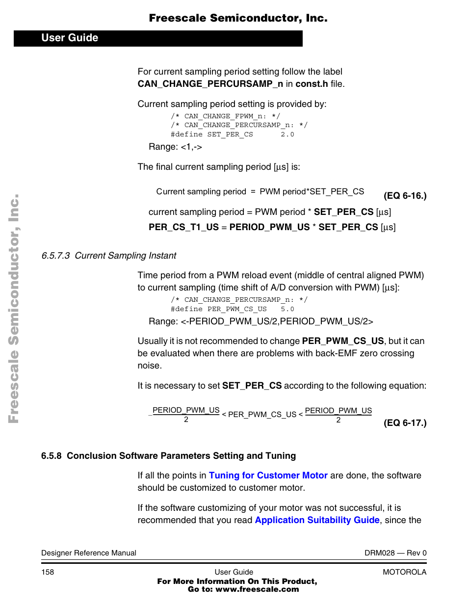 Motorola M68HC08 User Manual | Page 158 / 168