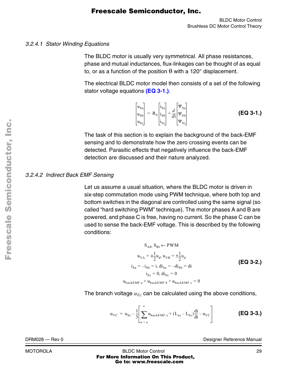 Freescale semiconductor, inc | Motorola M68HC08 User Manual | Page 29 / 168