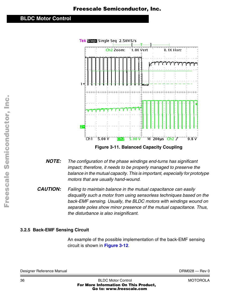 Balanced capacity coupling | Motorola M68HC08 User Manual | Page 36 / 168