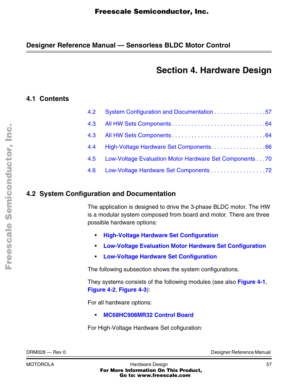 Motorola M68HC08 User Manual | Page 57 / 168