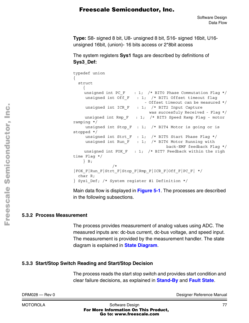 Motorola M68HC08 User Manual | Page 77 / 168