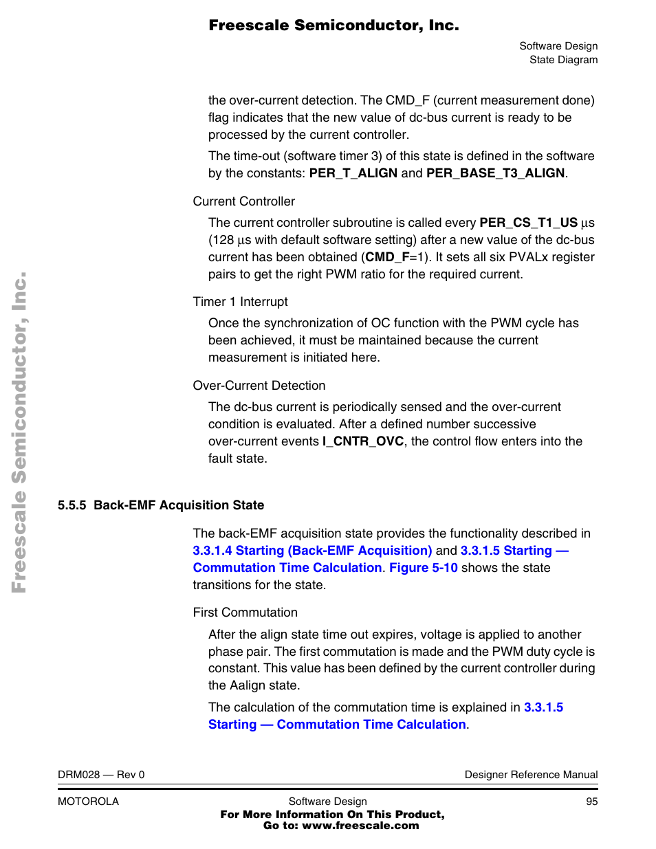 Motorola M68HC08 User Manual | Page 95 / 168