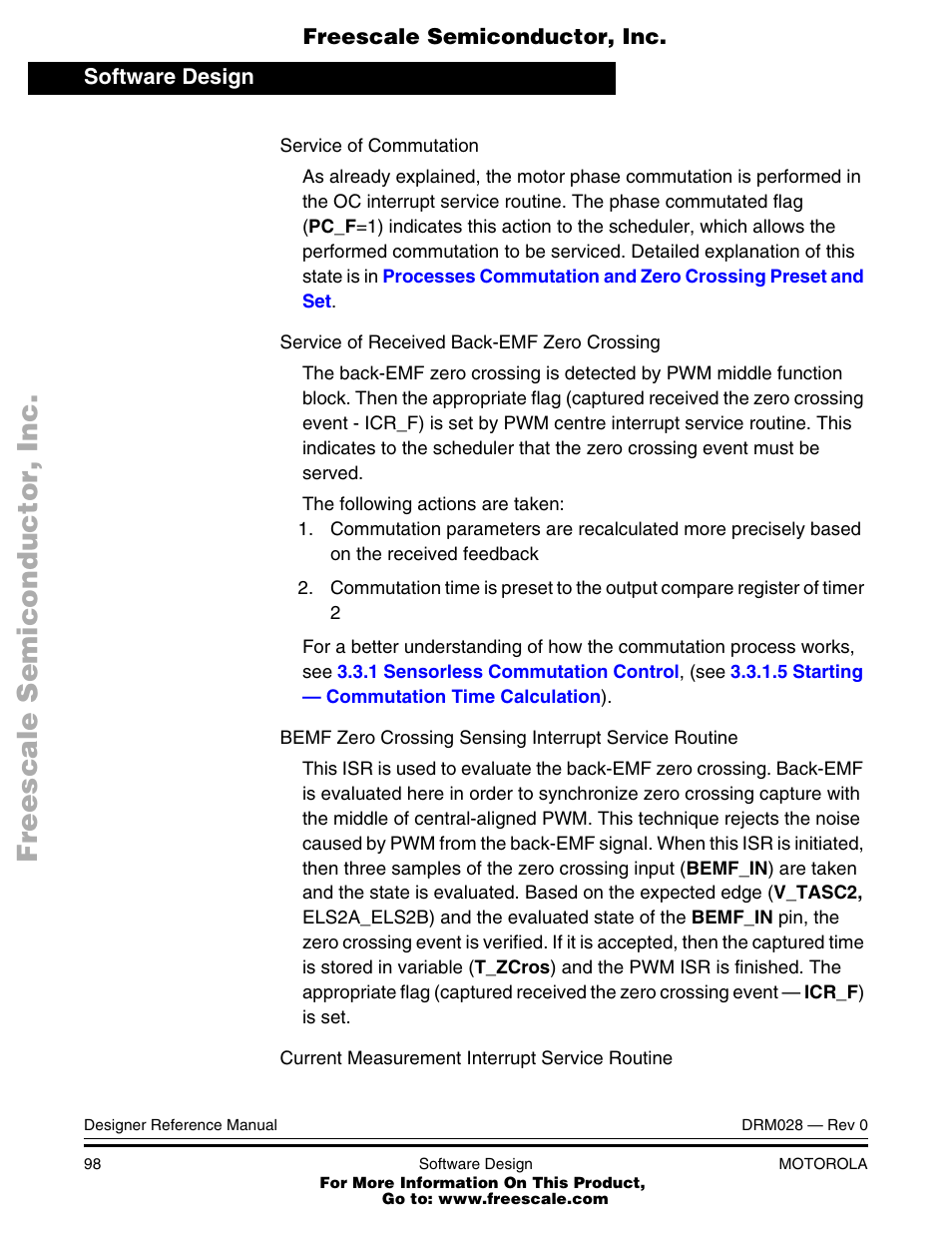 Motorola M68HC08 User Manual | Page 98 / 168