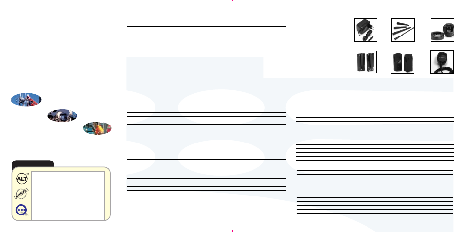 Product specifications | Motorola Professional Radio GP328 User Manual | Page 2 / 2