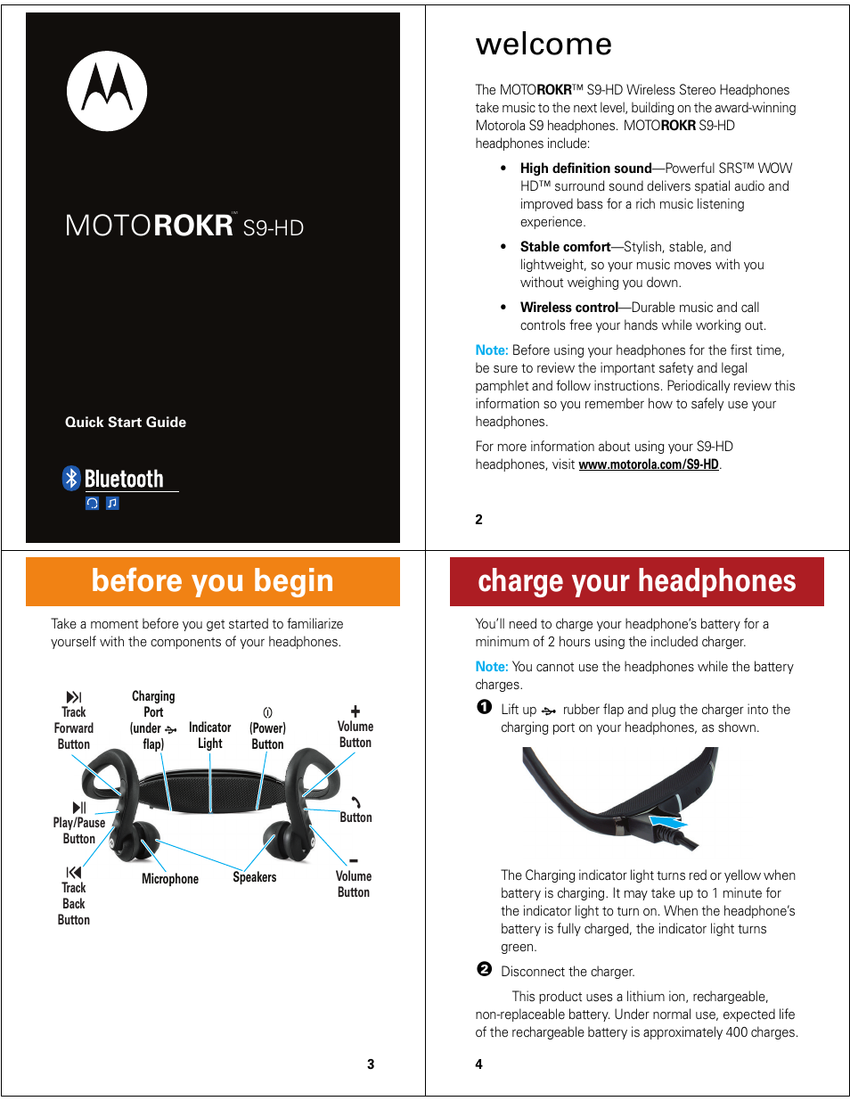 Motorola MOTOROKR S9-HD User Manual | 15 pages