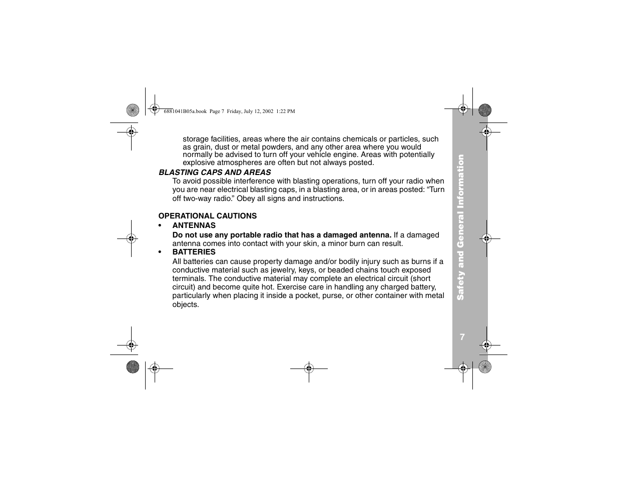 Motorola 2 Way FRS Radio User Manual | Page 13 / 44