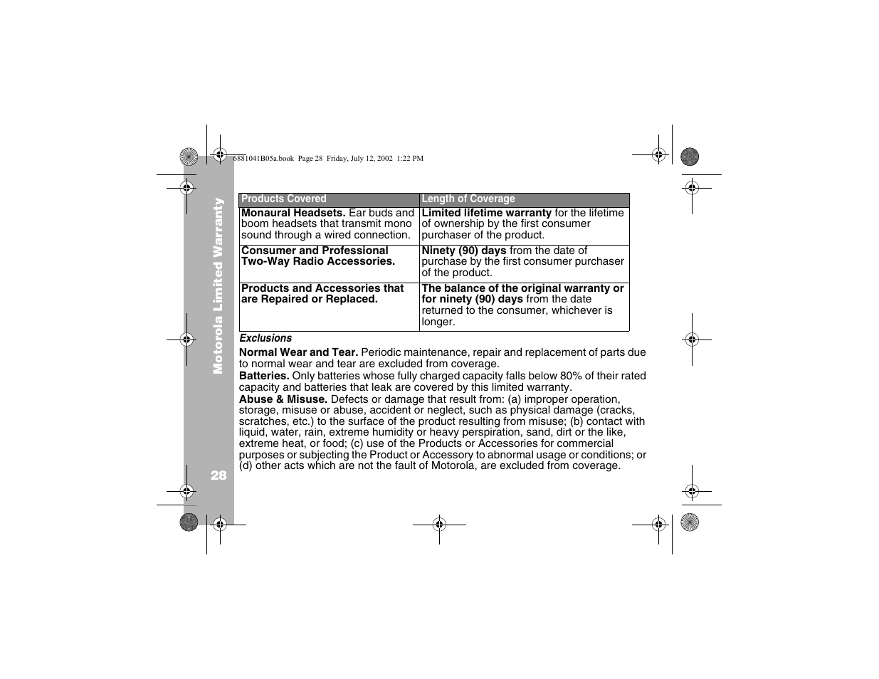 Motorola 2 Way FRS Radio User Manual | Page 34 / 44