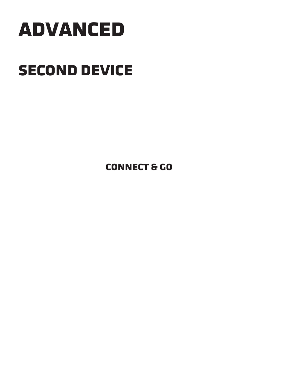 Advanced, Second device | Motorola HK110 User Manual | Page 10 / 102