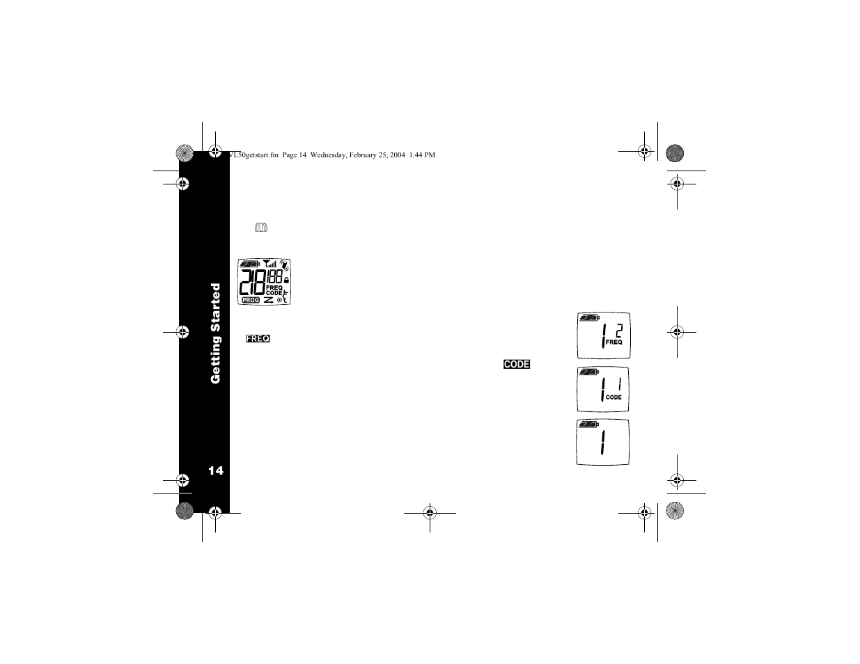 Turning your radio on and off | Motorola VL50 User Manual | Page 15 / 53