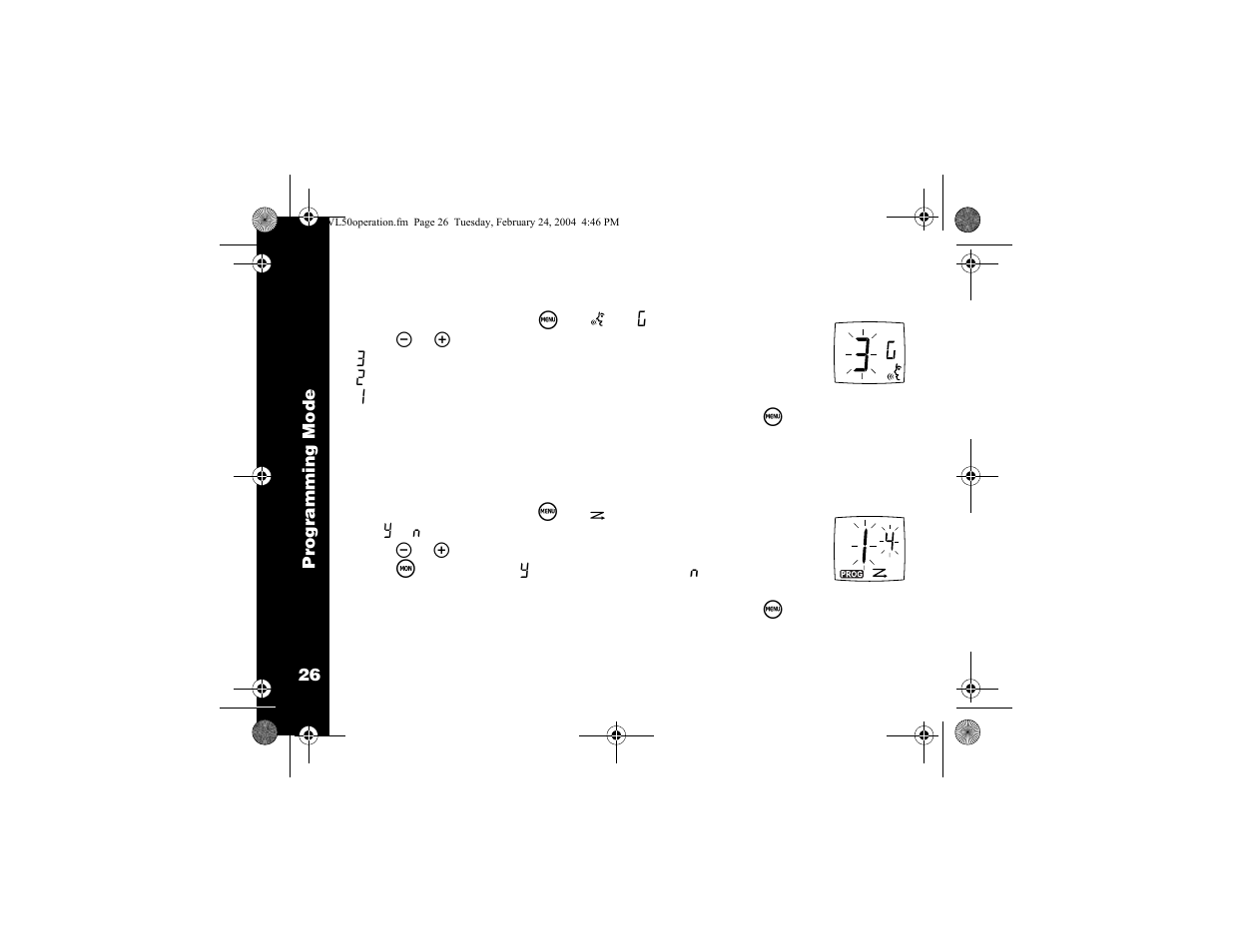 Programming microphone gain, Editing the scan list | Motorola VL50 User Manual | Page 27 / 53