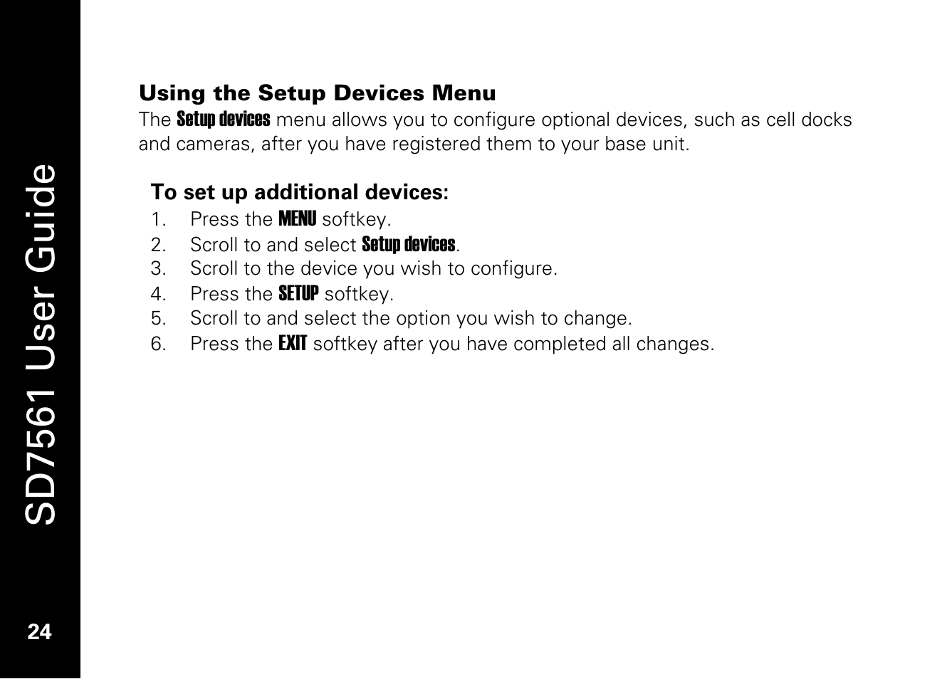 Sd7561 user guide | Motorola SD7561 User Manual | Page 36 / 60