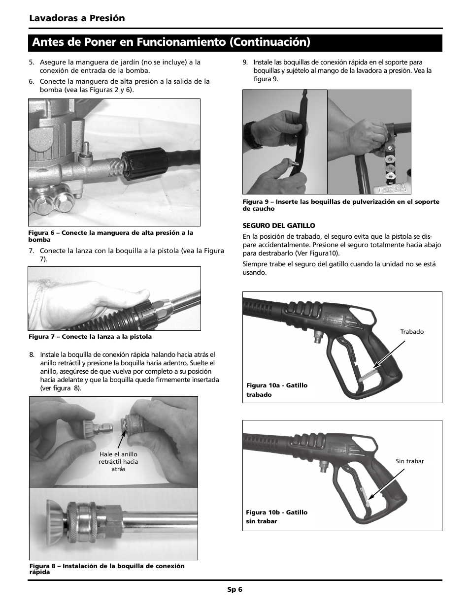Antes de poner en funcionamiento (continuación), Lavadoras a presión | Maxus PW2515 User Manual | Page 38 / 48