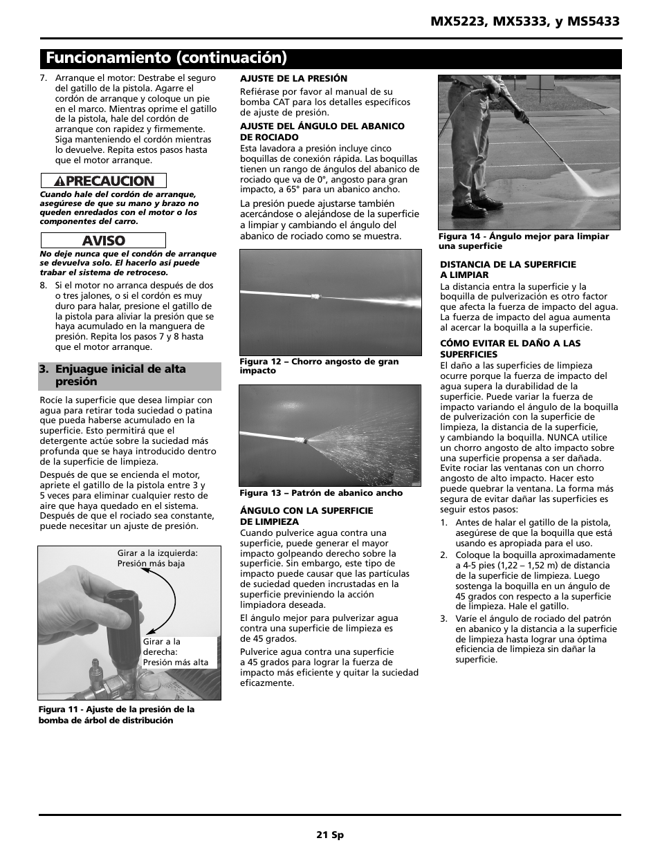 Funcionamiento (continuación) | Maxus MX5223 User Manual | Page 21 / 28