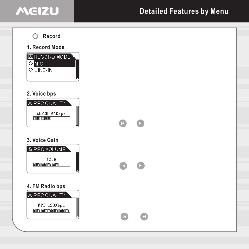 Detailed features by menu | Meizu X6 User Manual | Page 38 / 72