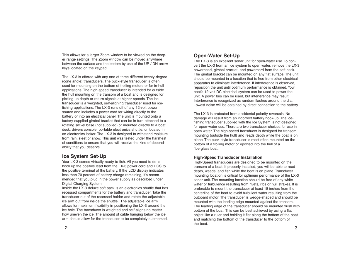 Marcum Technologies MARCUM LX-3 User Manual | Page 3 / 11