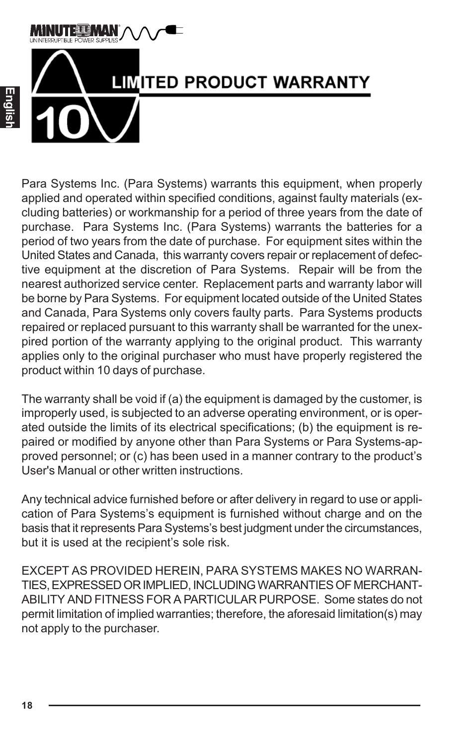 Minuteman UPS MBK-E SERIES User Manual | Page 19 / 25