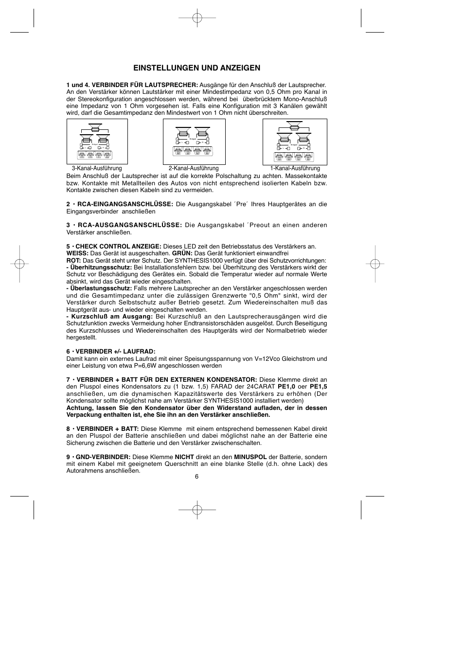 Einstellungen und anzeigen | Macrom 1000 User Manual | Page 10 / 25