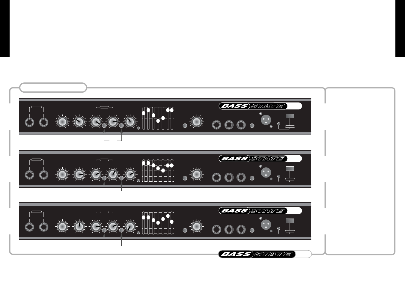 English, Suggested settings, Rear panel features | Slap, Fingers plectrum slap fingers plectrum, On off off on, Fx return, Line out, D.i. output with earth lift switch, Power switch | Marshall Amplification BASS STATE B 30 User Manual | Page 5 / 6