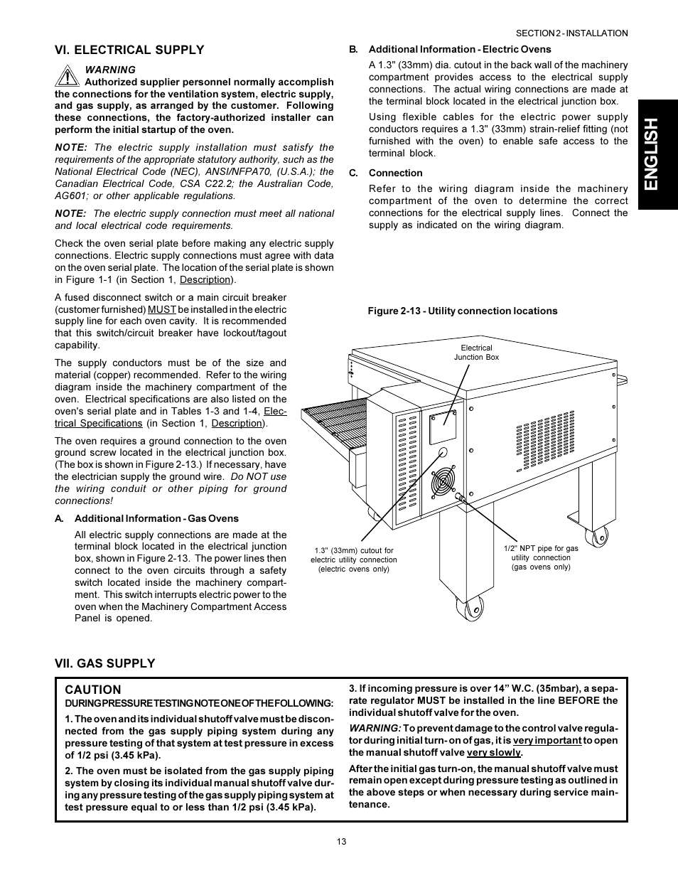 English | Middleby Cooking Systems Group PS536 User Manual | Page 13 / 28