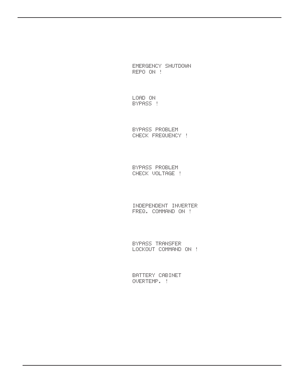 Checks after start-up -15 | MGE UPS Systems EPS 8000 User Manual | Page 33 / 54