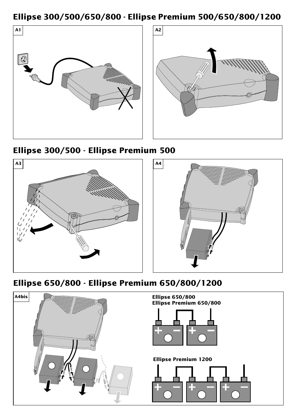 MGE UPS Systems Pulsar Ellipse Premium 500 User Manual | Page 14 / 16