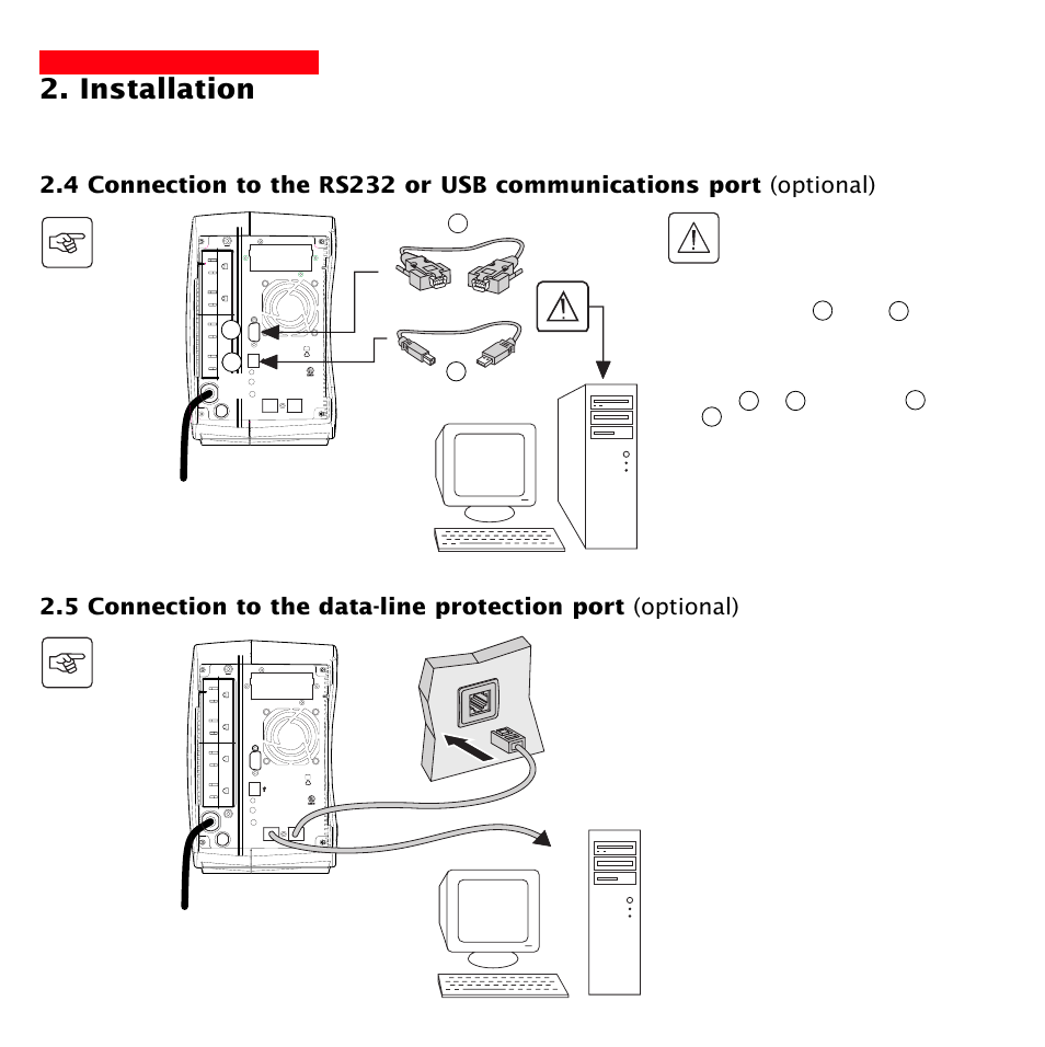 Installation, U.p.s. 34z5 r | MGE UPS Systems 1500 Tower User Manual | Page 16 / 36